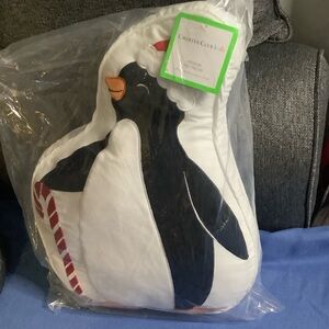 Charter Club Penguin Figural Decorative Pillow Brand New